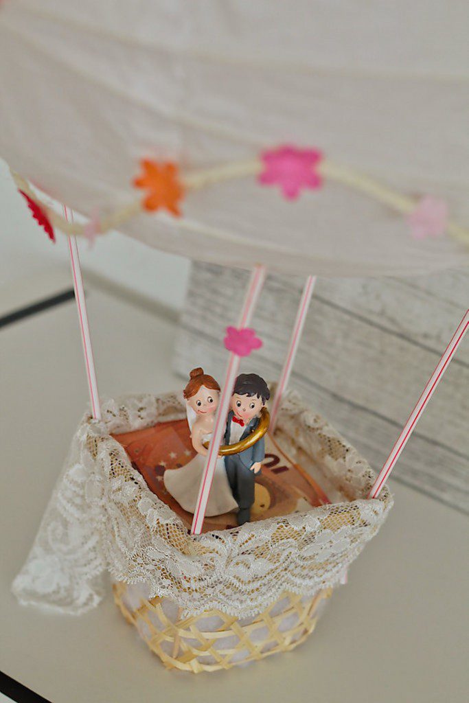 Geldgeschenk Heissluftballon Basteln Zur Hochzeit Upcycling Whitelilystyle