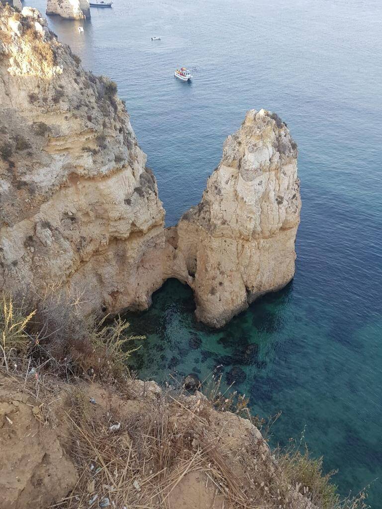 Ponta da Piedade Aussichtspunkt Algarve Portugal Sehenswürdikeit
