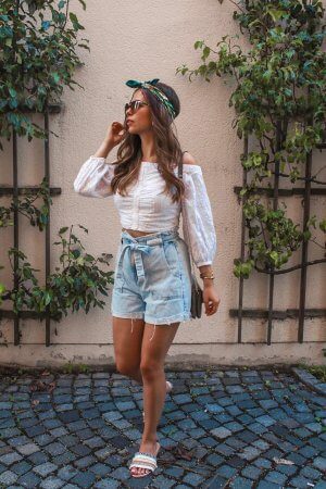 Outfit Inspiration – Paperbag Shorts kombinieren & Outfit Details