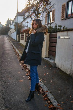 Meine liebste Winterjacke – Woolrich Winterparka & Basic Outfit