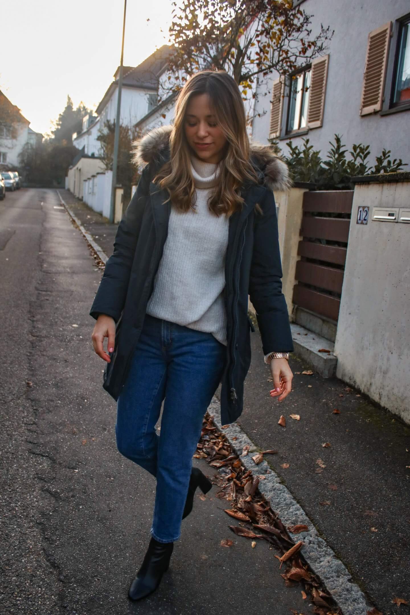 Meine liebste Winterjacke – Woolrich Winterparka & Basic Outfit6