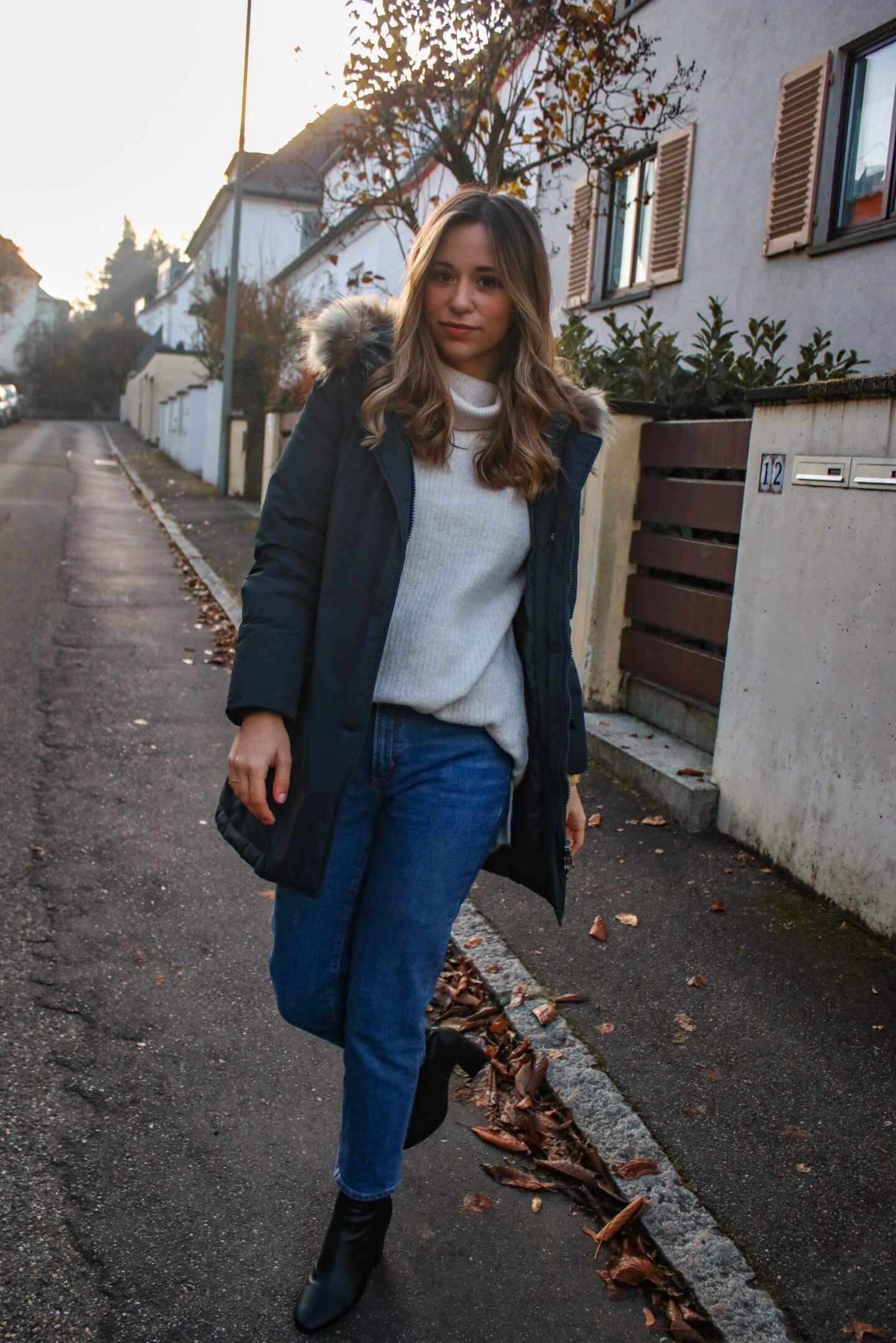 Meine liebste Winterjacke – Woolrich Winterparka & Basic Outfit7