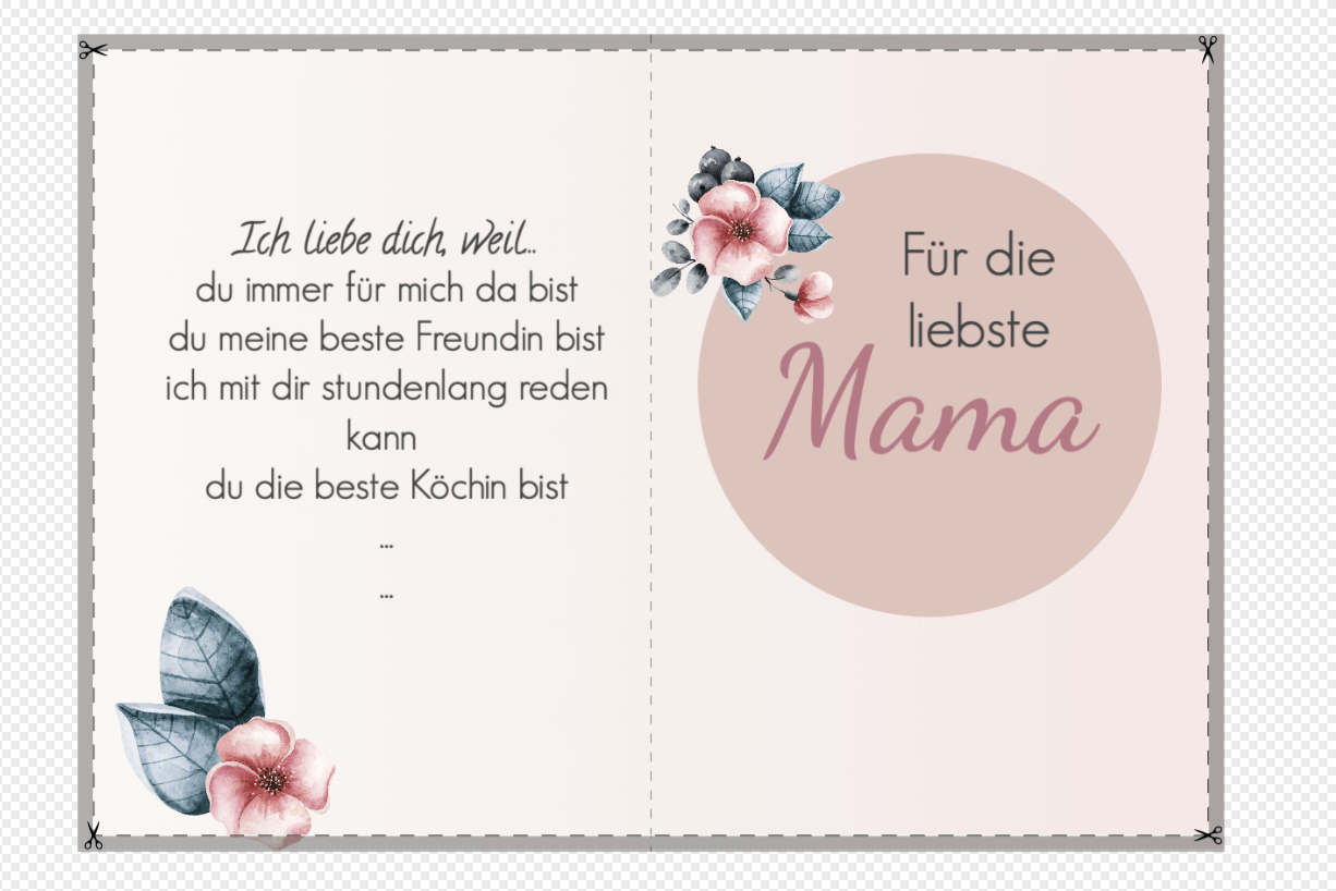 Schöne Muttertagskarten, einfach online gestalten- Verschenke Freude zum Muttertag
