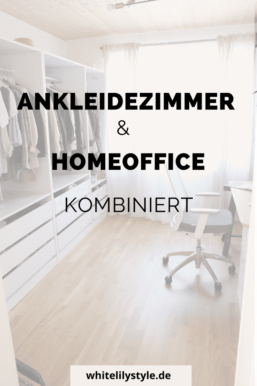 Büro und Ankleidezimmer kombinieren - Ideen Ankleidezimmer und Büro in einem