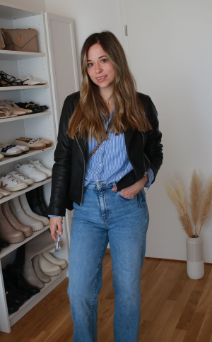 Mein Outfit mit Lederjacke für den Frühling - so kombinieren wir die Trendjacke!