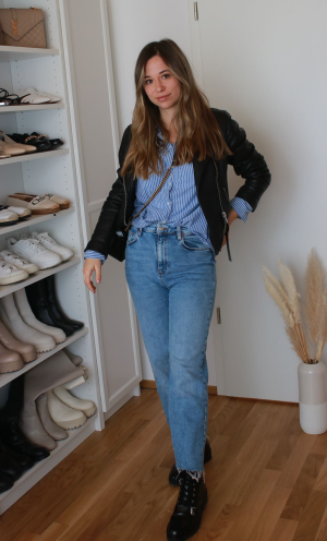 Mein Outfit mit Lederjacke für den Frühling - so kombinieren wir die Trendjacke!