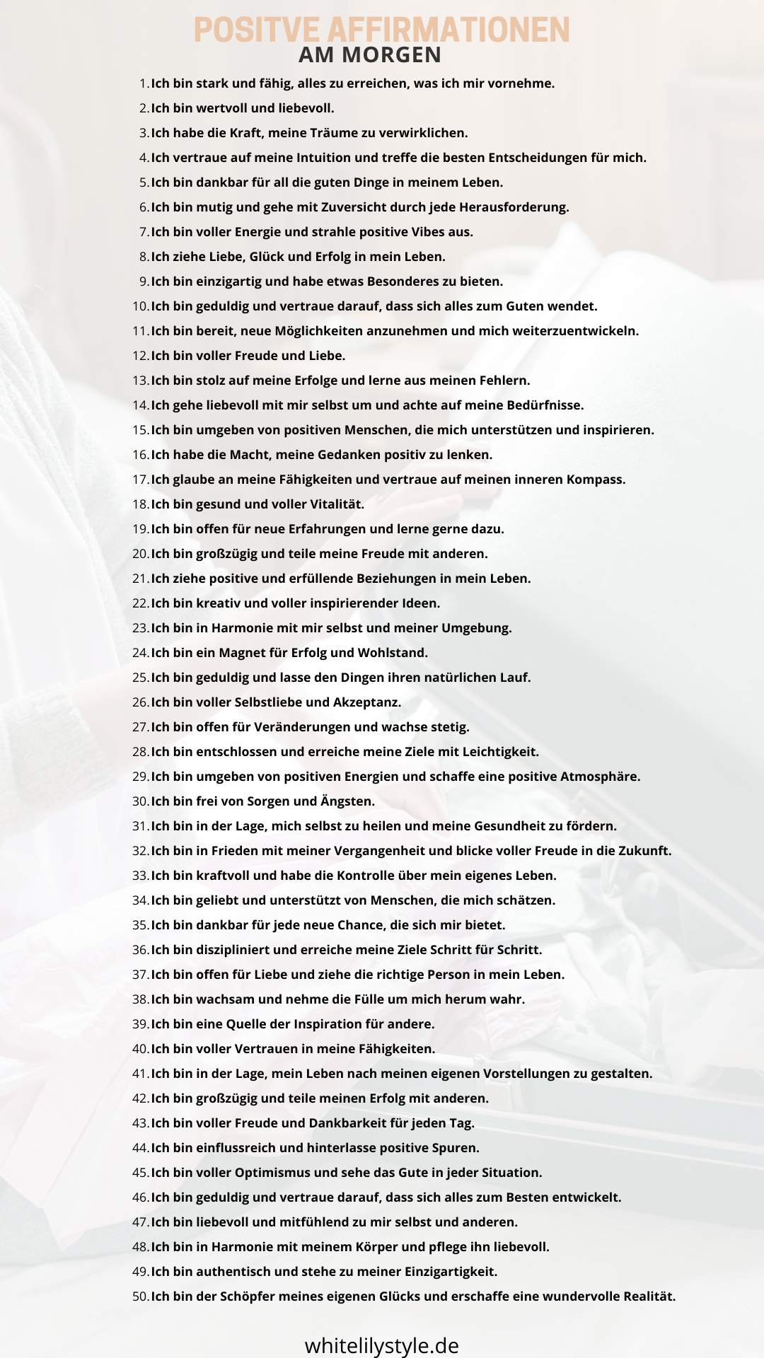 Positive Affirmationen am Morgen Starte deinen Tag mit positiver Energie (2)
