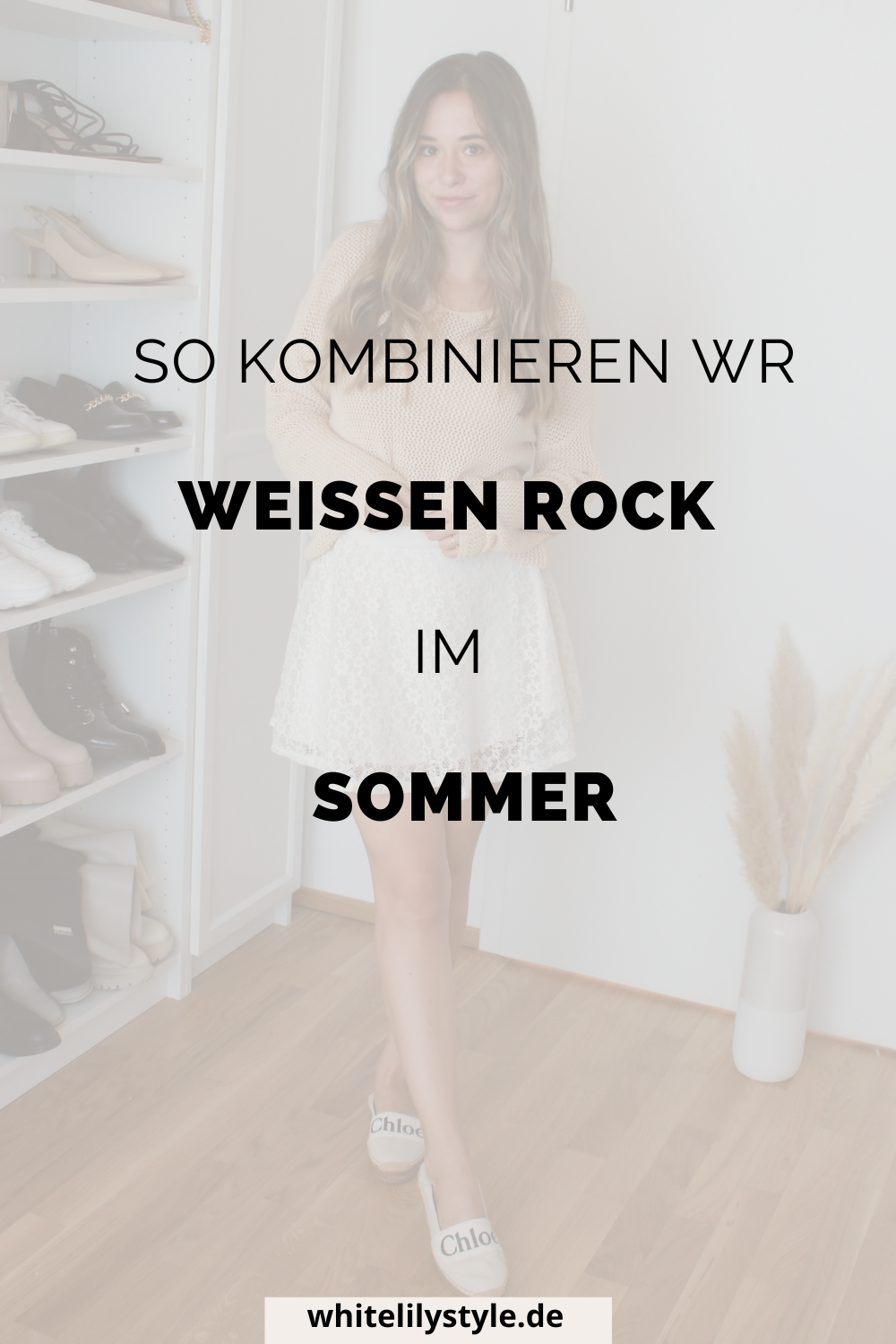 Outfit mit weißem Rock für einen strahlenden Sommerlook