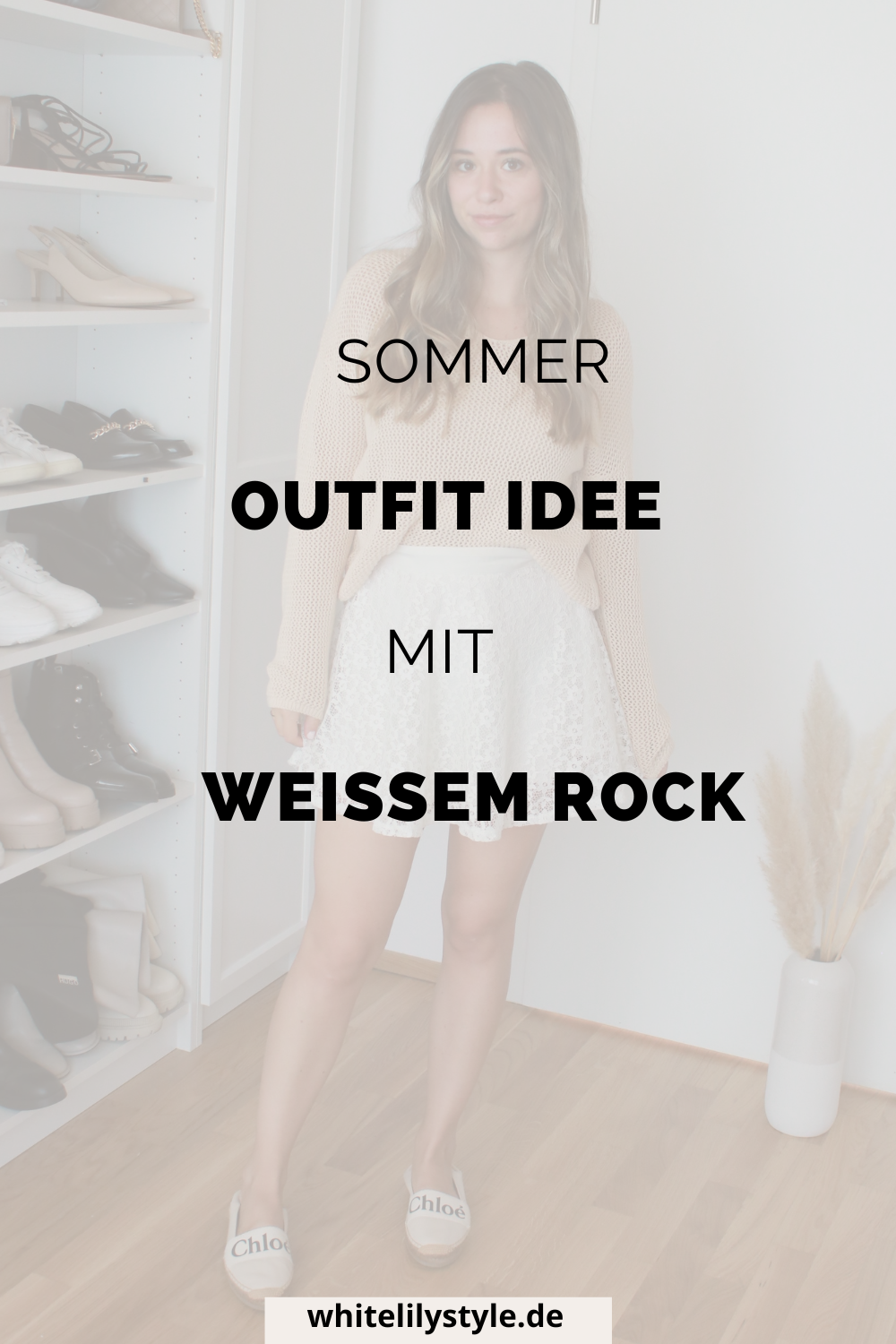 Outfit mit weißem Rock für einen strahlenden Sommerlook